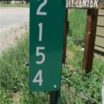 Green Address Sign with Hardware included.